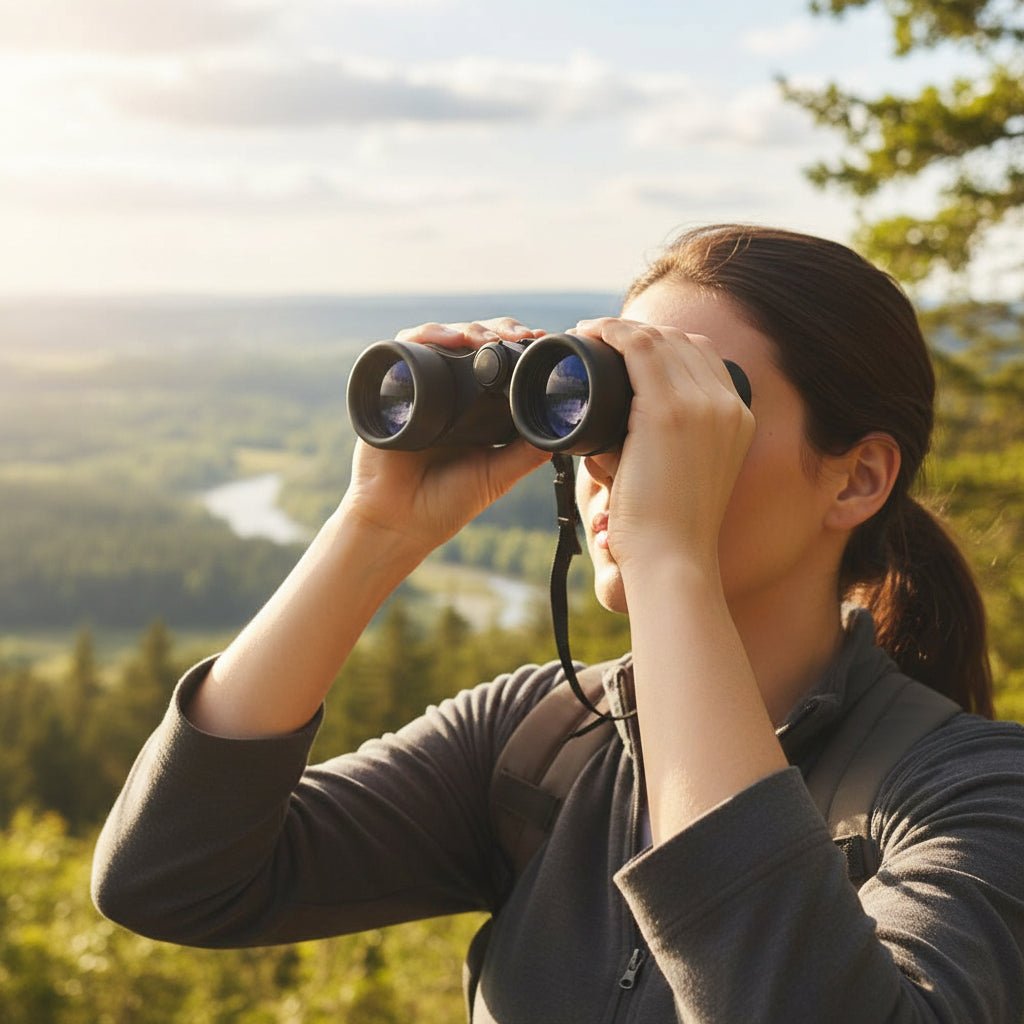 Compact binoculars 4x30 with center focus, featuring a lightweight, rubber-coated design ideal for bird watching and outdoor activities. 0